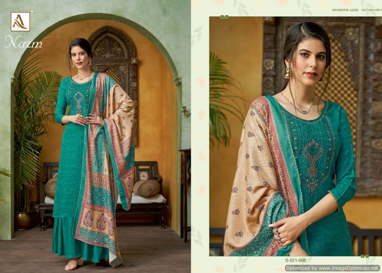 Alok  Presents Nazm  Designer Dress Material