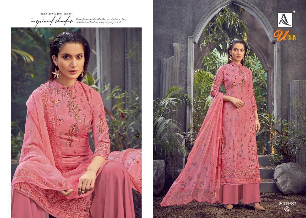 Alok Presents Utsav Designer Dress Material       [10 Pcs Set]