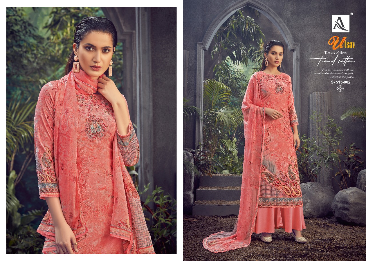 Alok Presents Utsav Designer Dress Material       [10 Pcs Set]