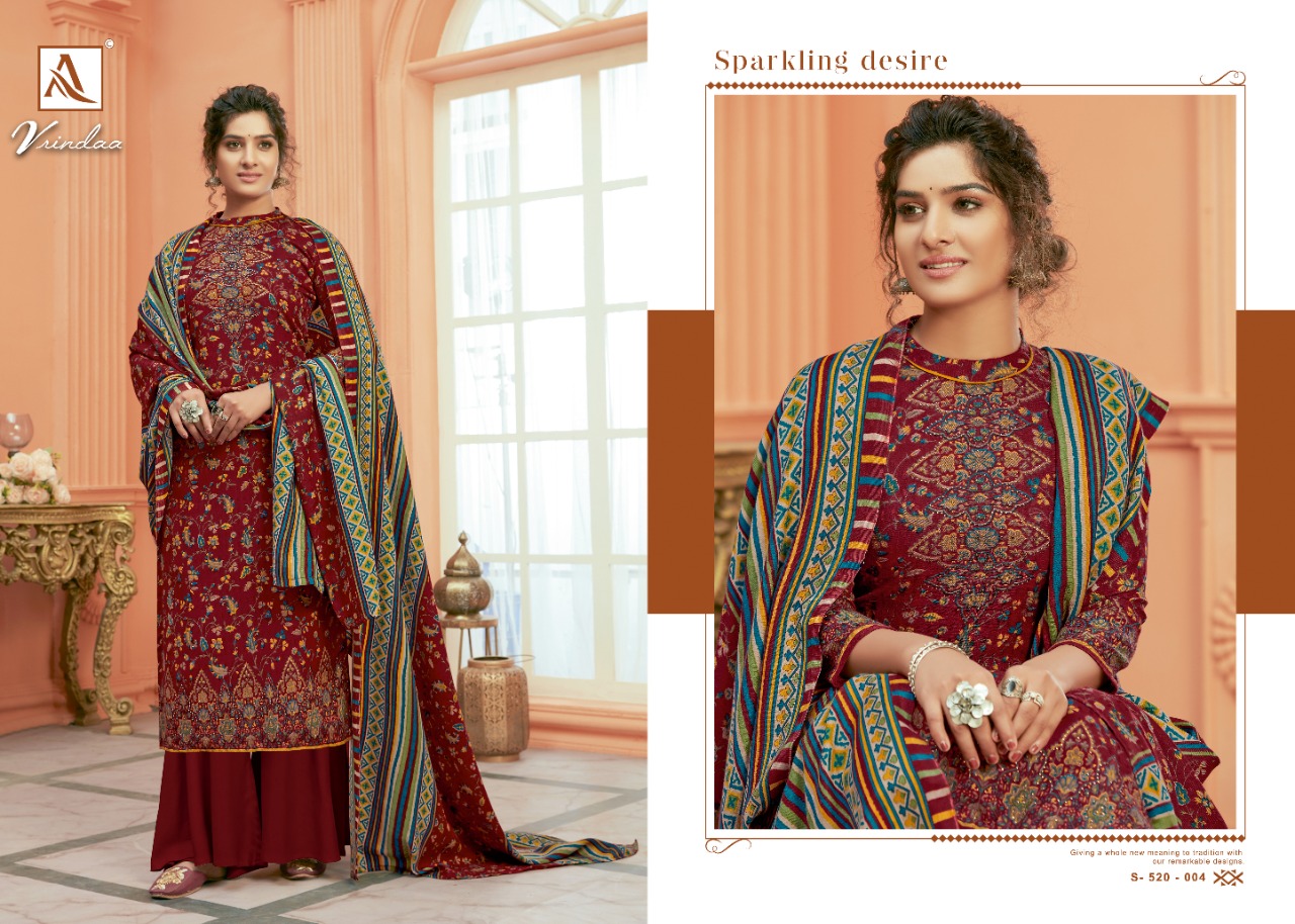 Alok  Presents Vrindaa  Designer Dress Material