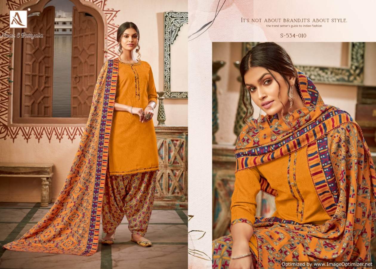 Alok Presents Naaz E Patiyala Vol  6  Designer Dress Material