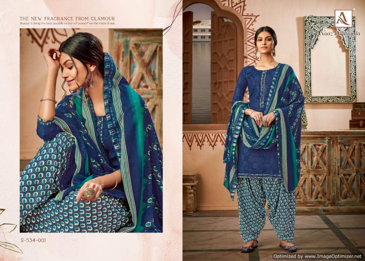 Alok Presents Naaz E Patiyala Vol  6  Designer Dress Material