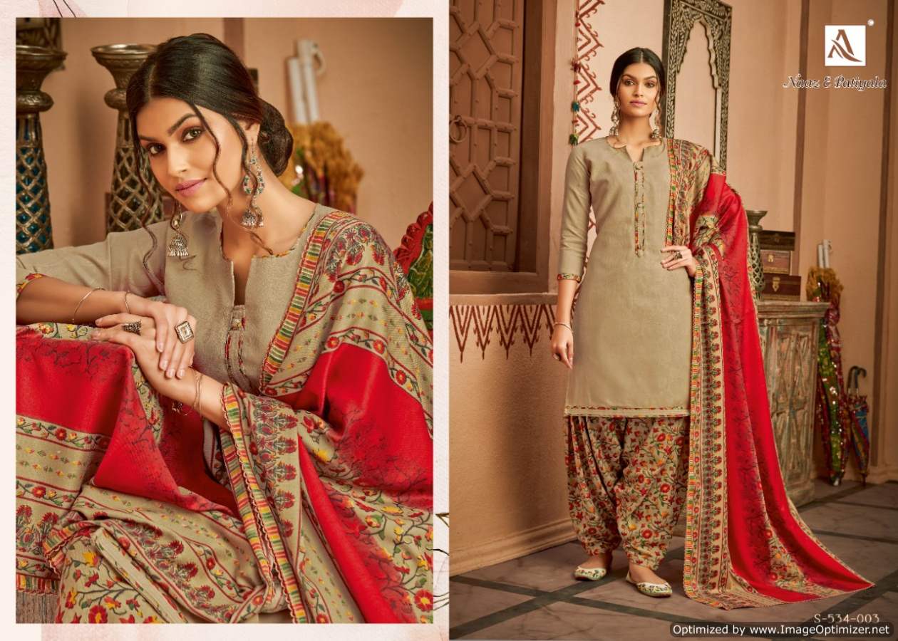 Alok Presents Naaz E Patiyala Vol  6  Designer Dress Material