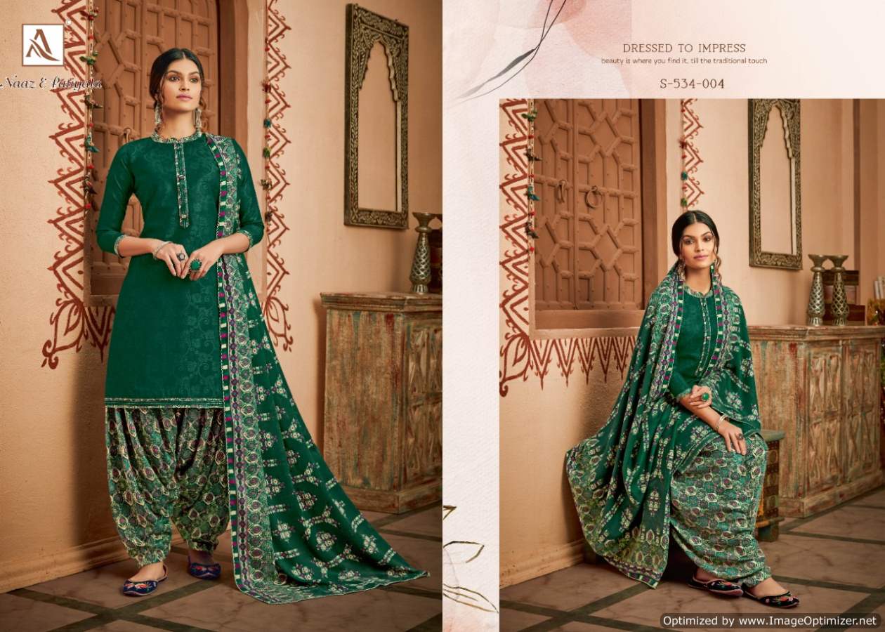 Alok Presents Naaz E Patiyala Vol  6  Designer Dress Material