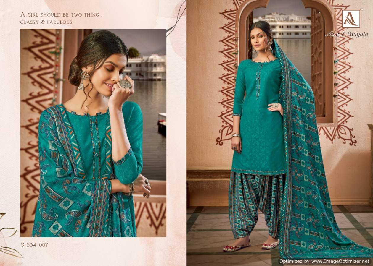 Alok Presents Naaz E Patiyala Vol  6  Designer Dress Material