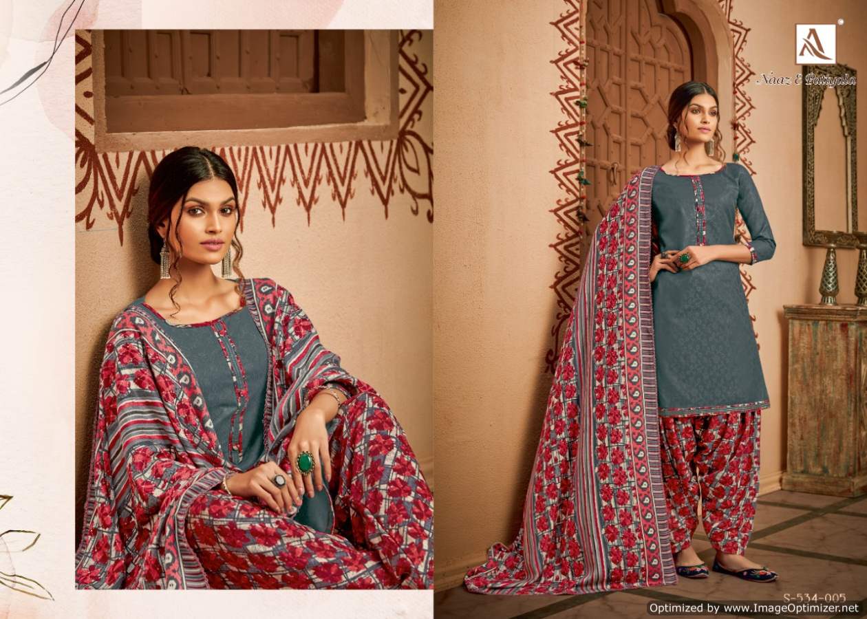 Alok Presents Naaz E Patiyala Vol  6  Designer Dress Material