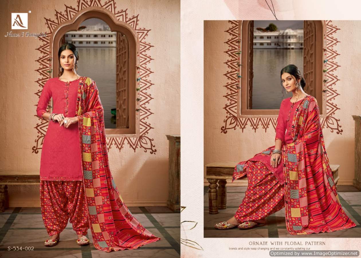 Alok Presents Naaz E Patiyala Vol  6  Designer Dress Material