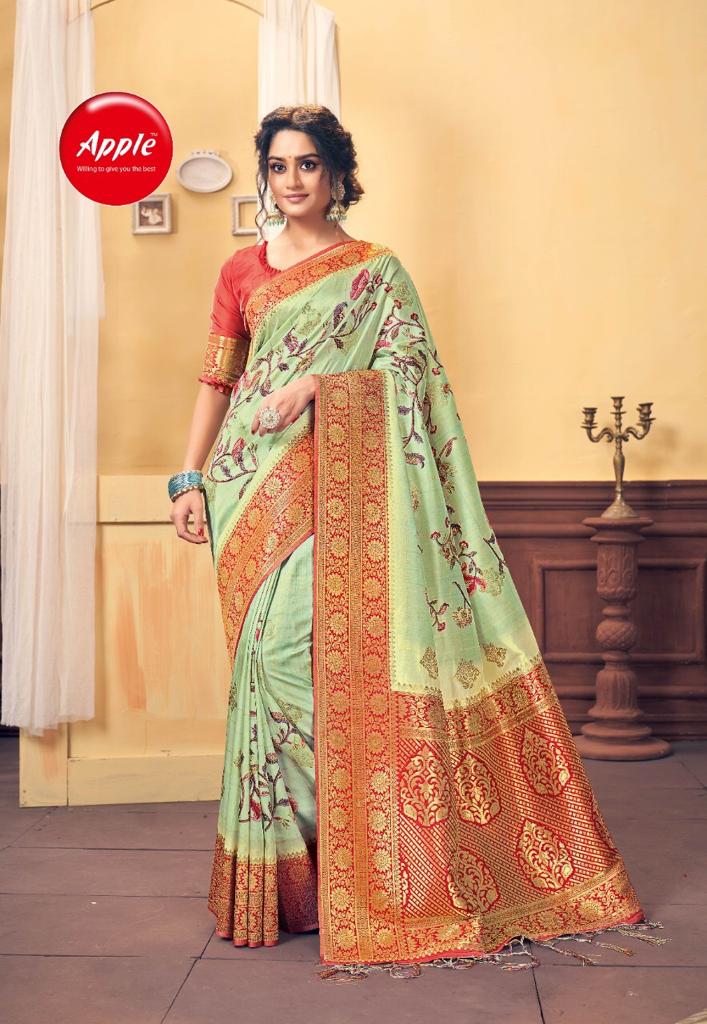 Apple Presents  Ruby Maya  Printed Saree Collection (4 Pcs Set)
