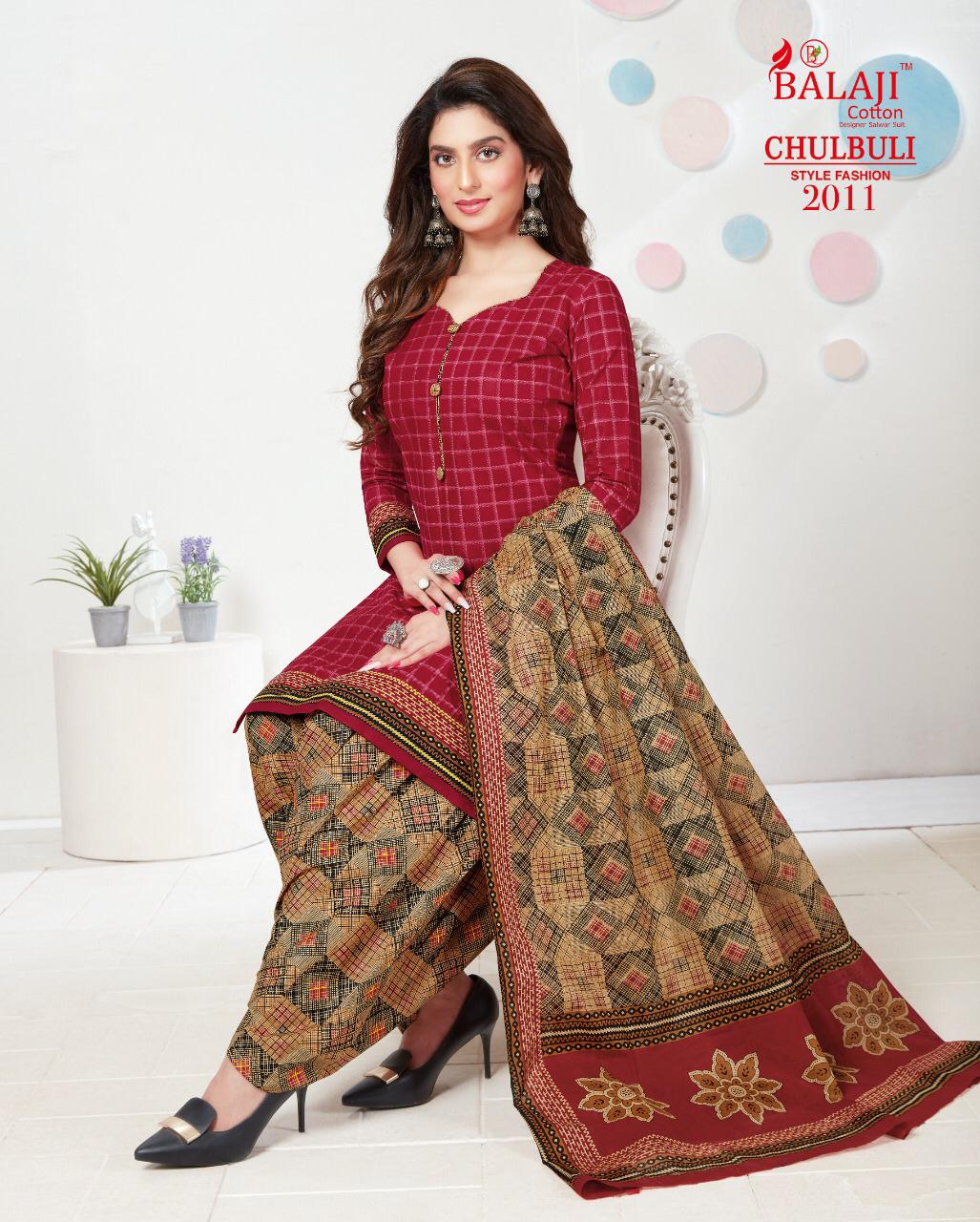 Balaji  Presents Chulbuli Vol 2  Printed Dress Material