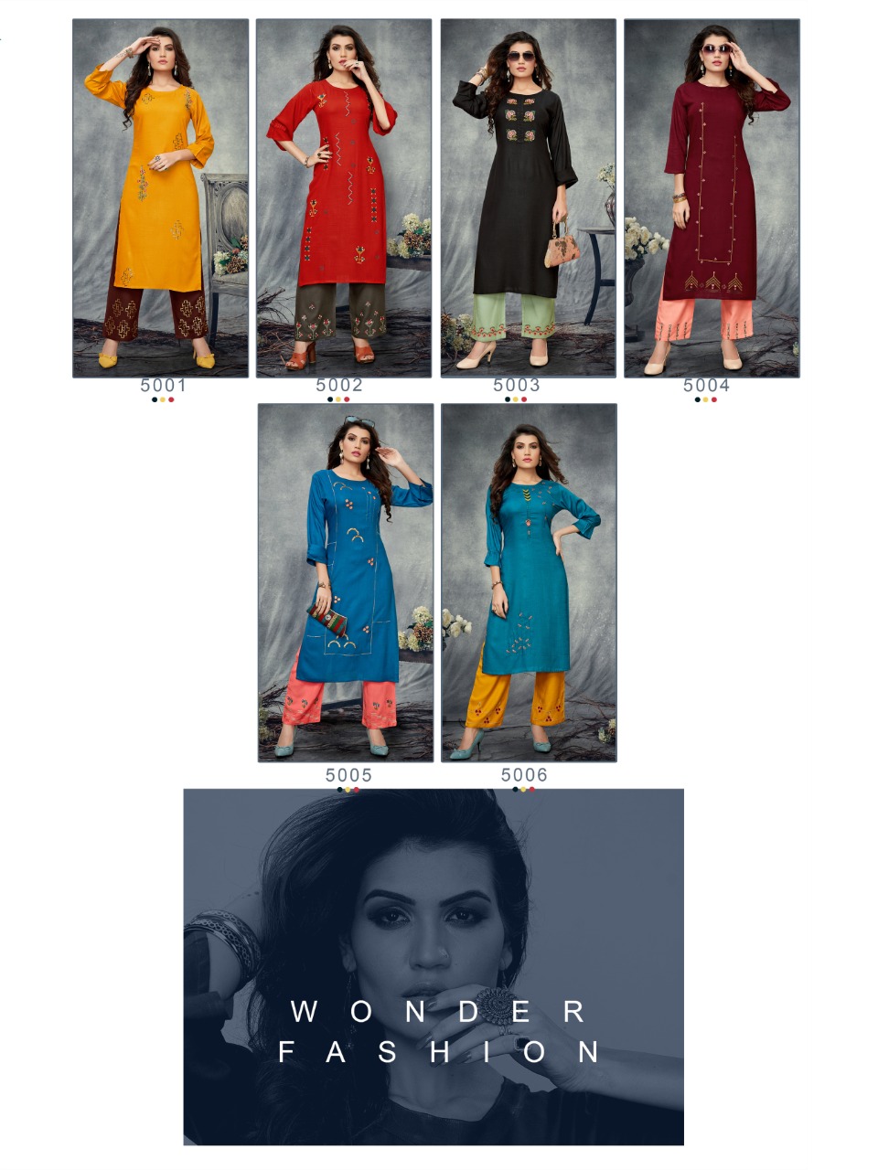 Banwery Present Praise Casual Wear Kurti With Palazzo Collection.