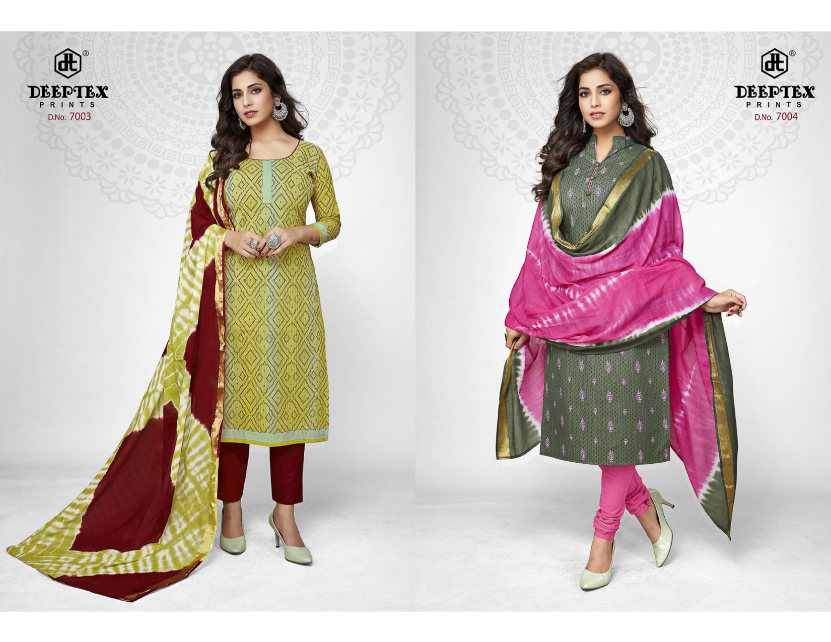 Deeptex Presents  Tradition Vol 7  Designer Dress Material                             [10 Pcs Set]