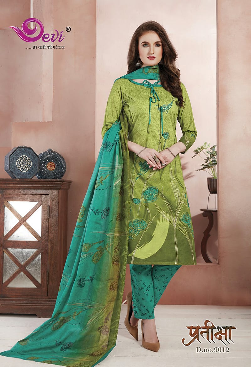 Devi  Presents Pratiksha  Vol 9 Printed Dress Material