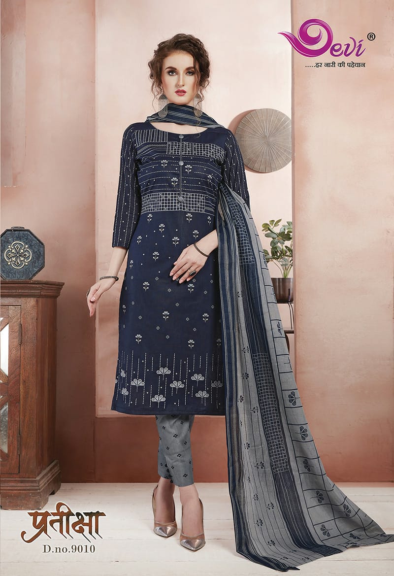 Devi  Presents Pratiksha  Vol 9 Printed Dress Material