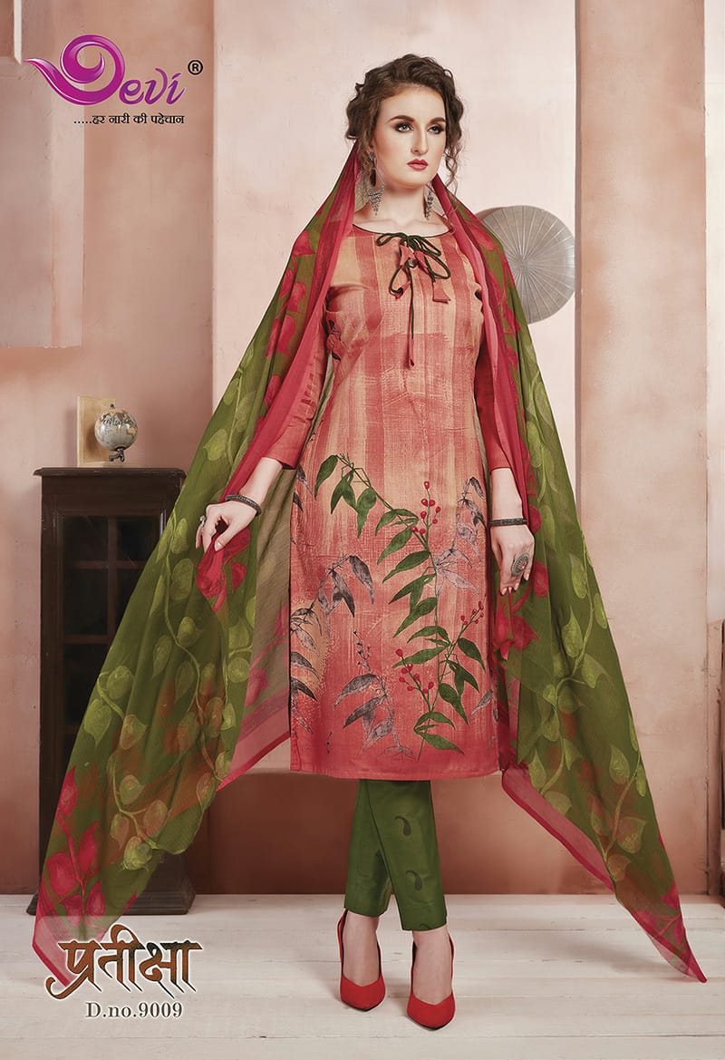 Devi  Presents Pratiksha  Vol 9 Printed Dress Material