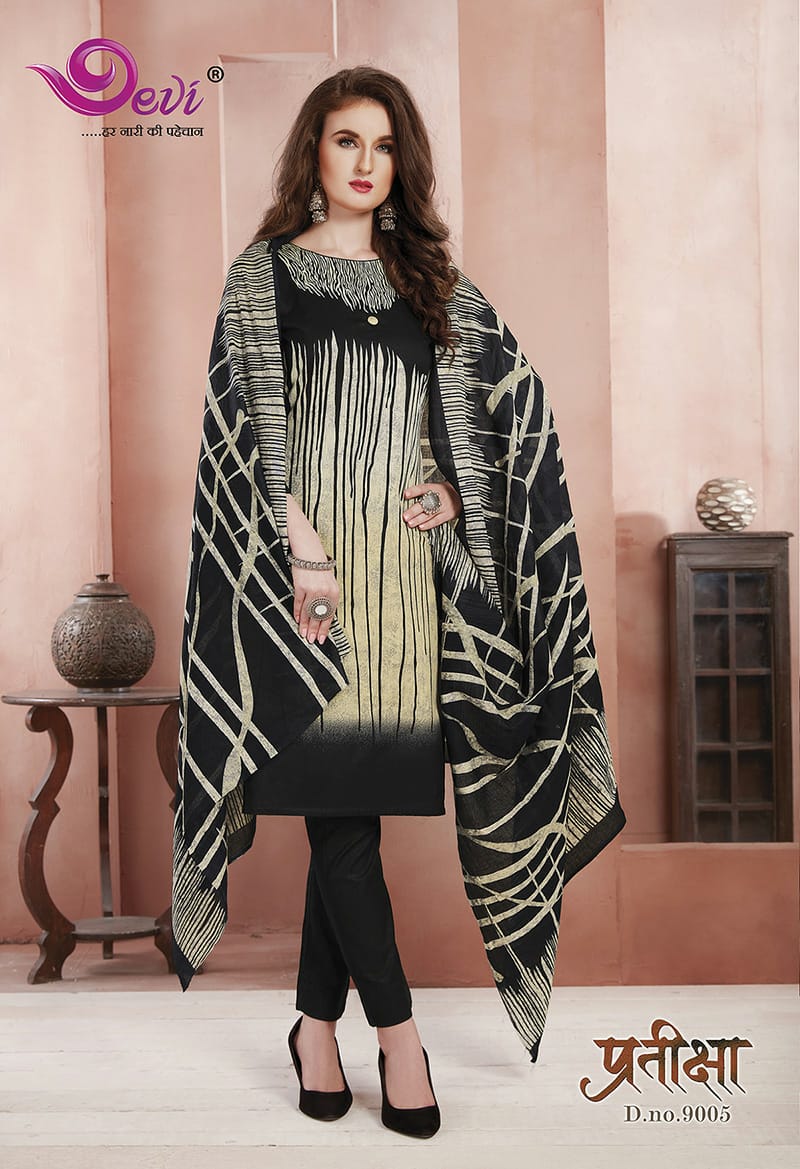 Devi  Presents Pratiksha  Vol 9 Printed Dress Material