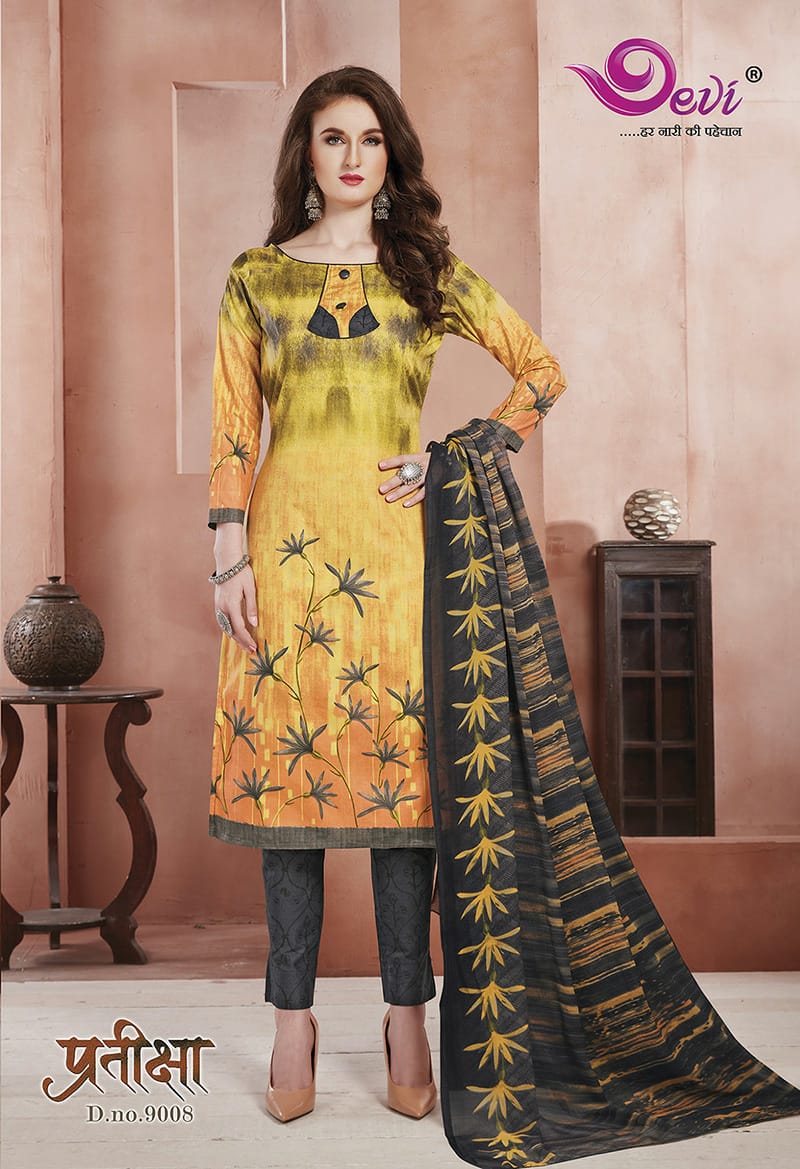 Devi  Presents Pratiksha  Vol 9 Printed Dress Material
