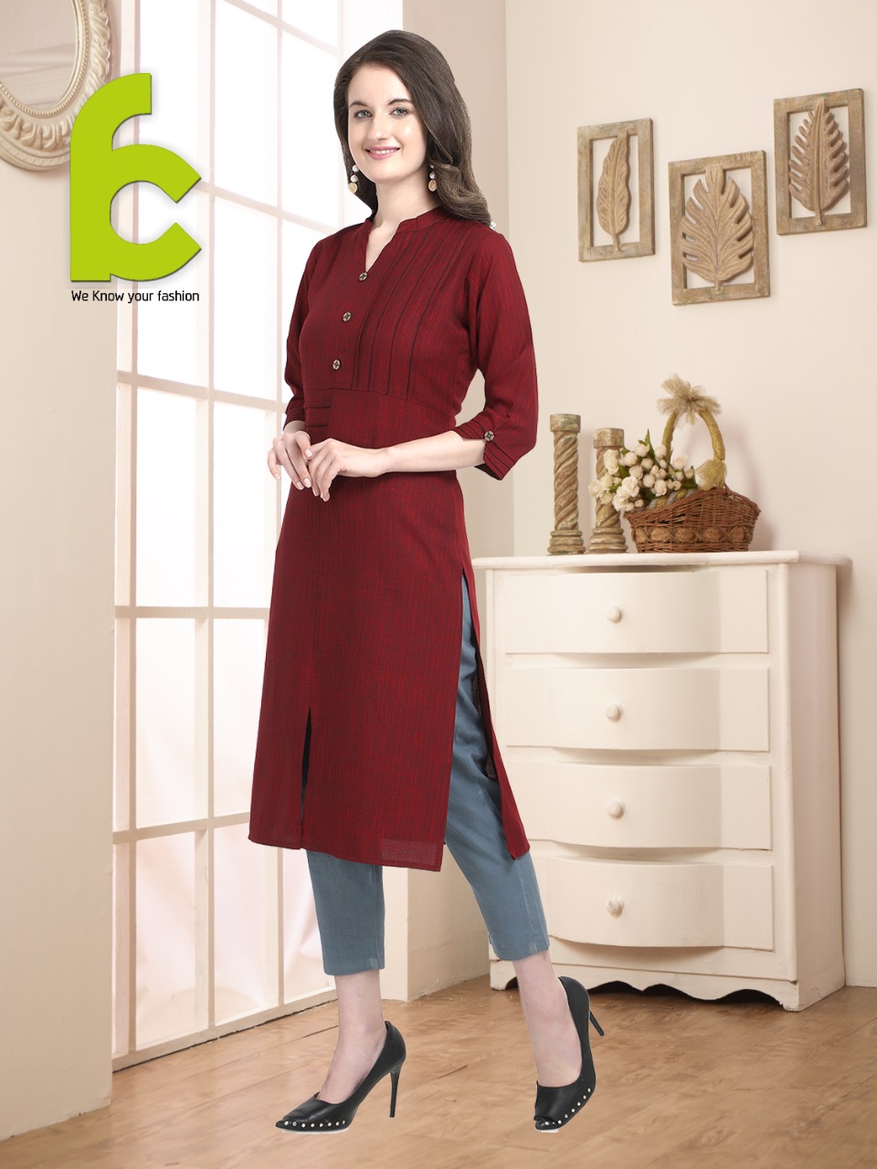 Fc Presents  Rayon-flex Casual Wear Stylish Kurti
