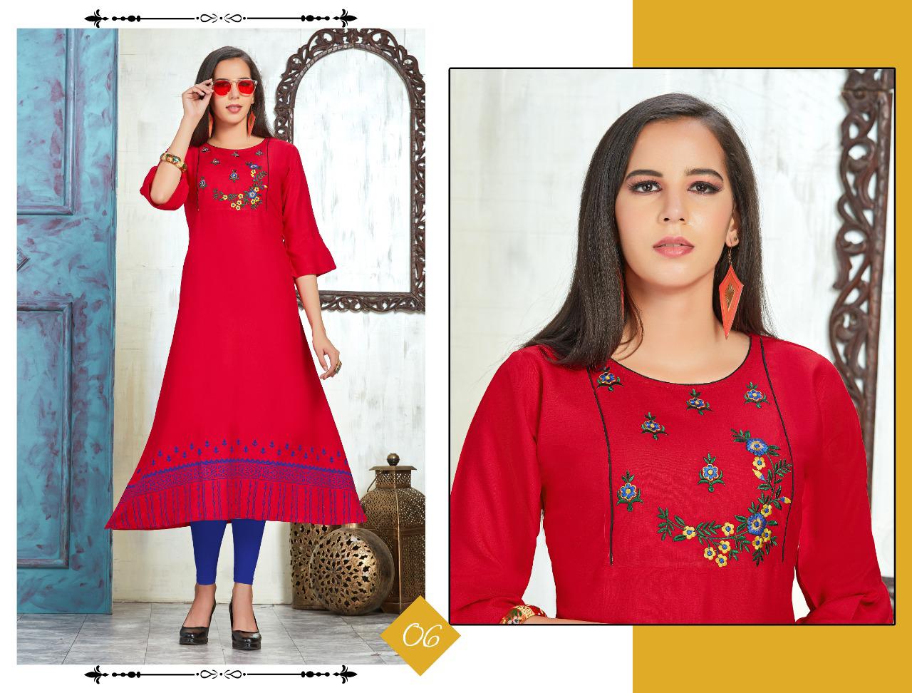 Ft Presents  Saani  Designer Kurti Collection          [8 Pcs Set]