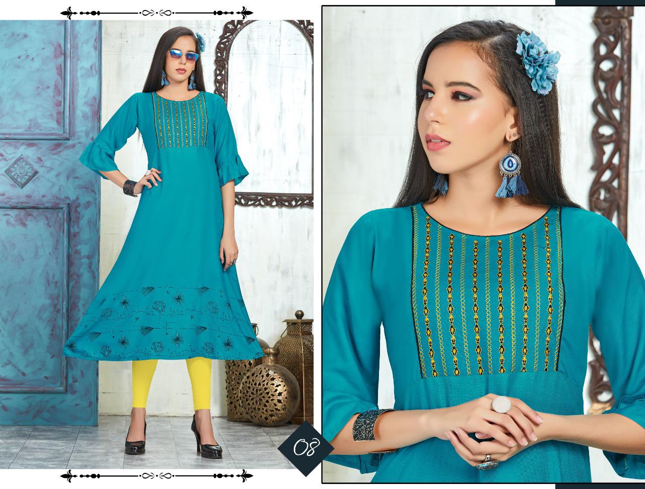 Ft Presents  Saani  Designer Kurti Collection          [8 Pcs Set]