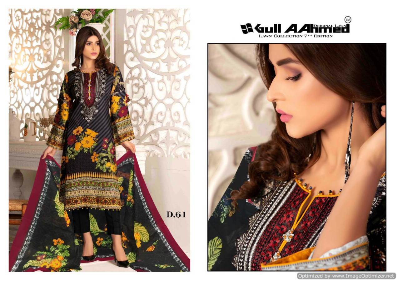 Gul Ahmed  Vol 7  Designer Karachi Dress Material