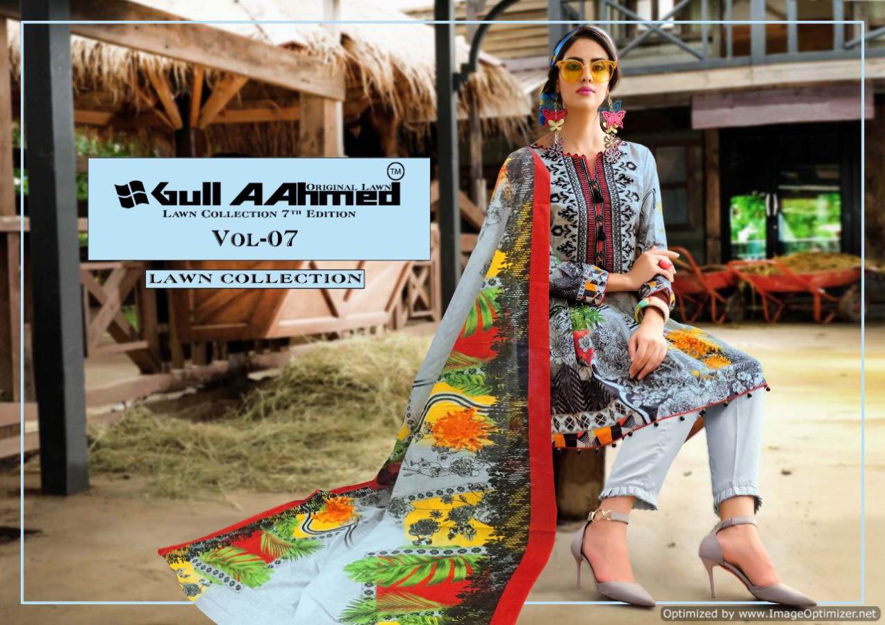 Gul Ahmed  Vol 7  Designer Karachi Dress Material