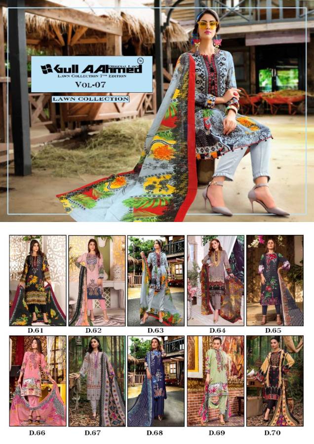 Gul Ahmed  Vol 7  Designer Karachi Dress Material