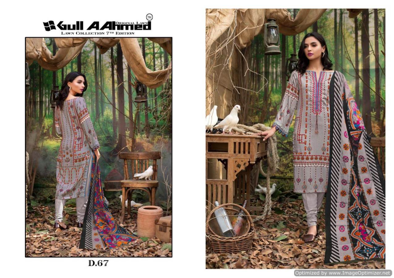 Gul Ahmed  Vol 7  Designer Karachi Dress Material