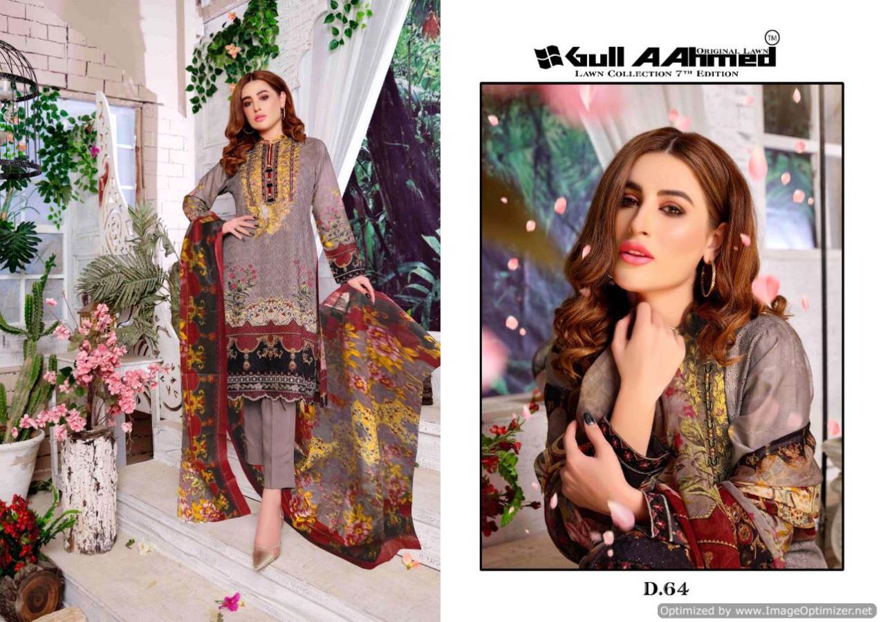 Gul Ahmed  Vol 7  Designer Karachi Dress Material