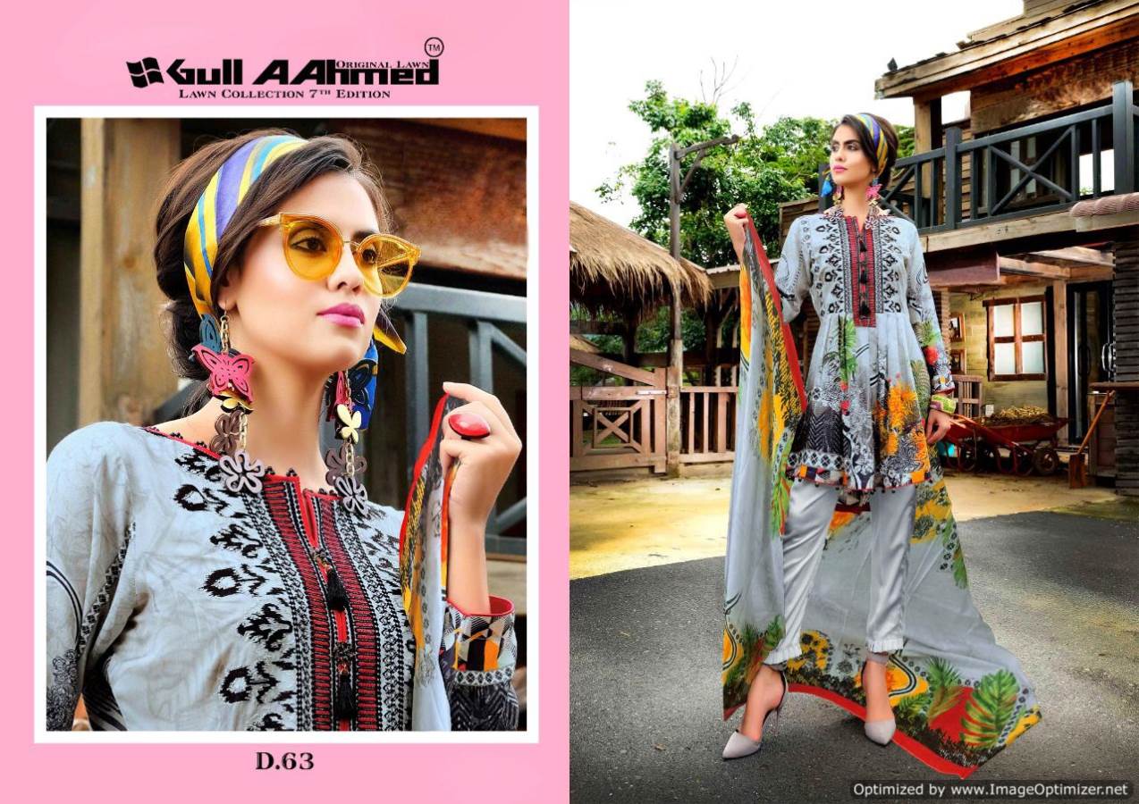 Gul Ahmed  Vol 7  Designer Karachi Dress Material