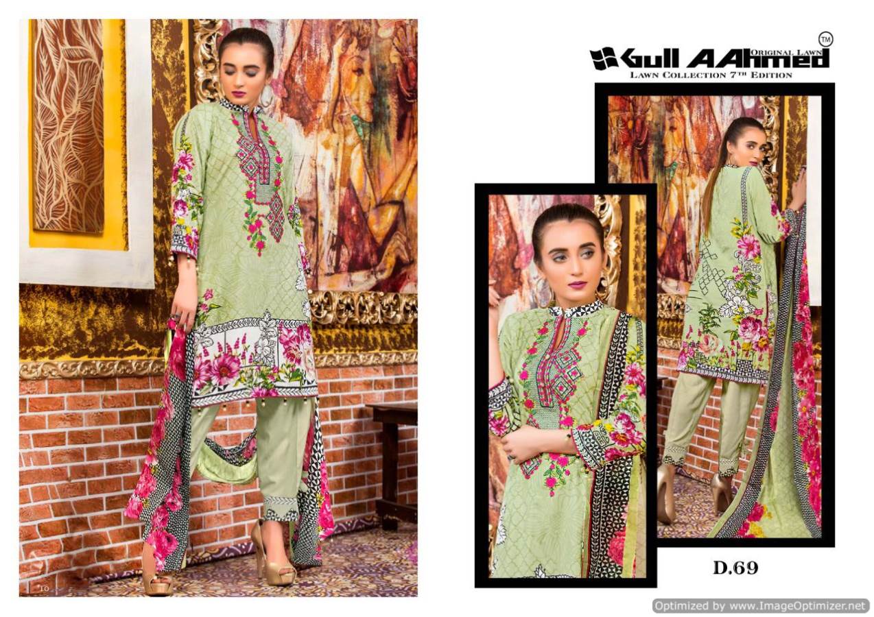 Gul Ahmed  Vol 7  Designer Karachi Dress Material