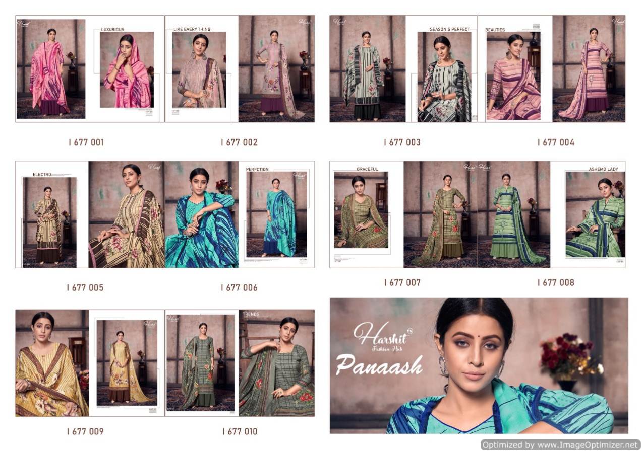 Harshit Presents  Panash  Designer Dress Material