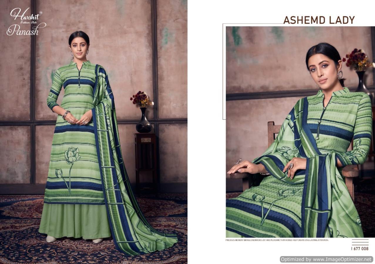 Harshit Presents  Panash  Designer Dress Material