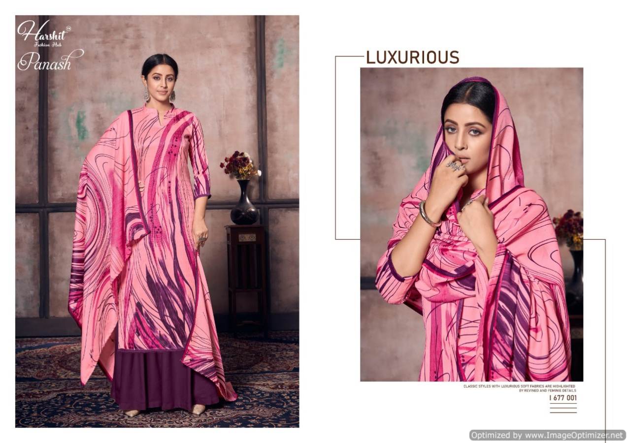 Harshit Presents  Panash  Designer Dress Material