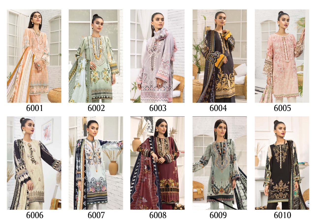 Iris Vol 6  Karachi Dress Material