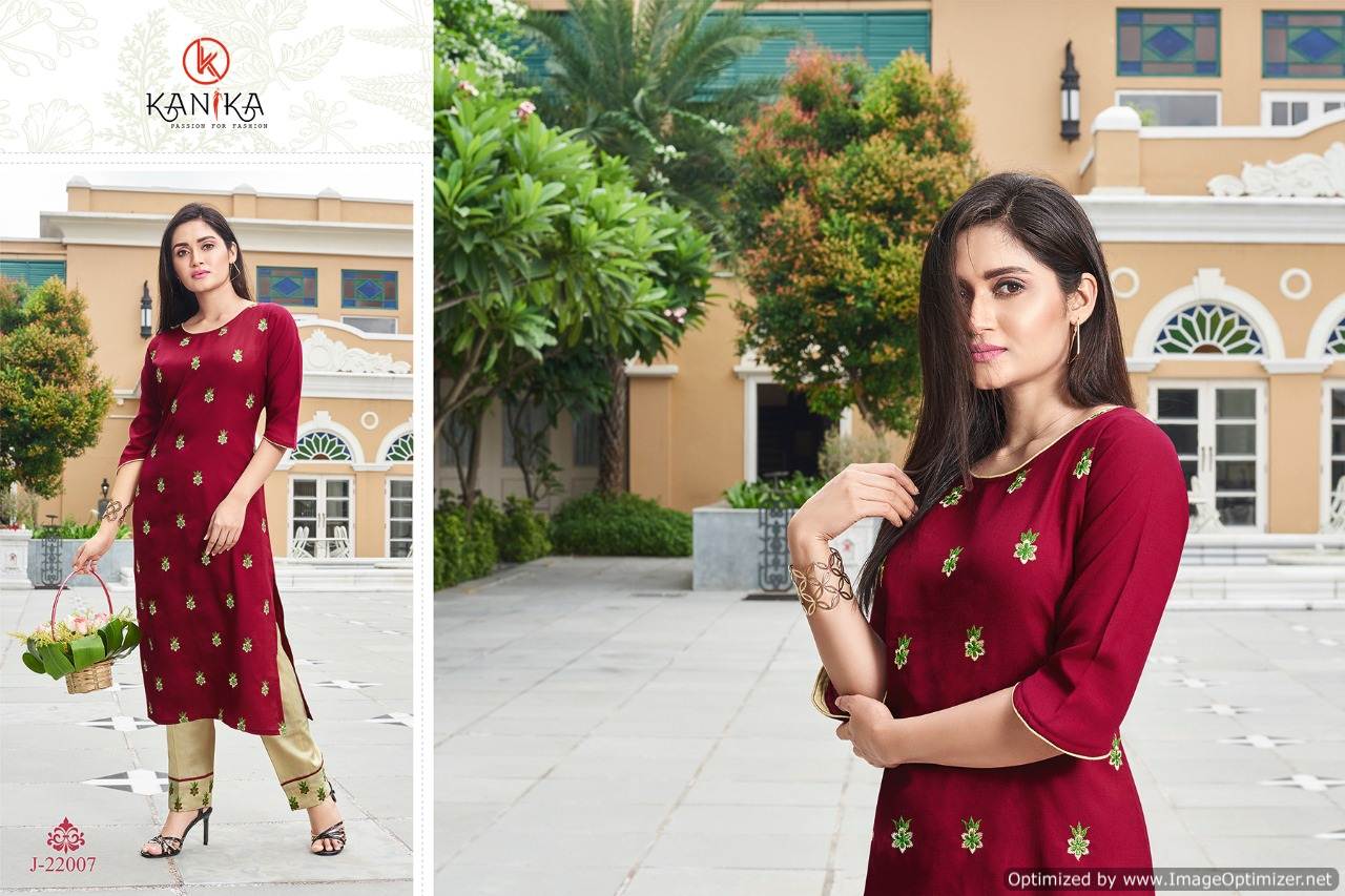 Kanika  Presents Julite Vol 2 Designer  Kurti With Bottom