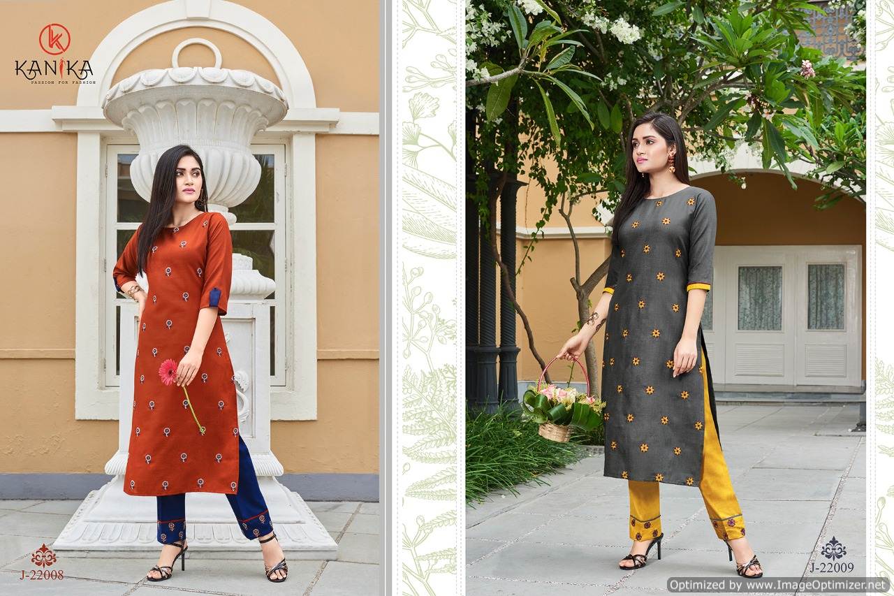 Kanika  Presents Julite Vol 2 Designer  Kurti With Bottom