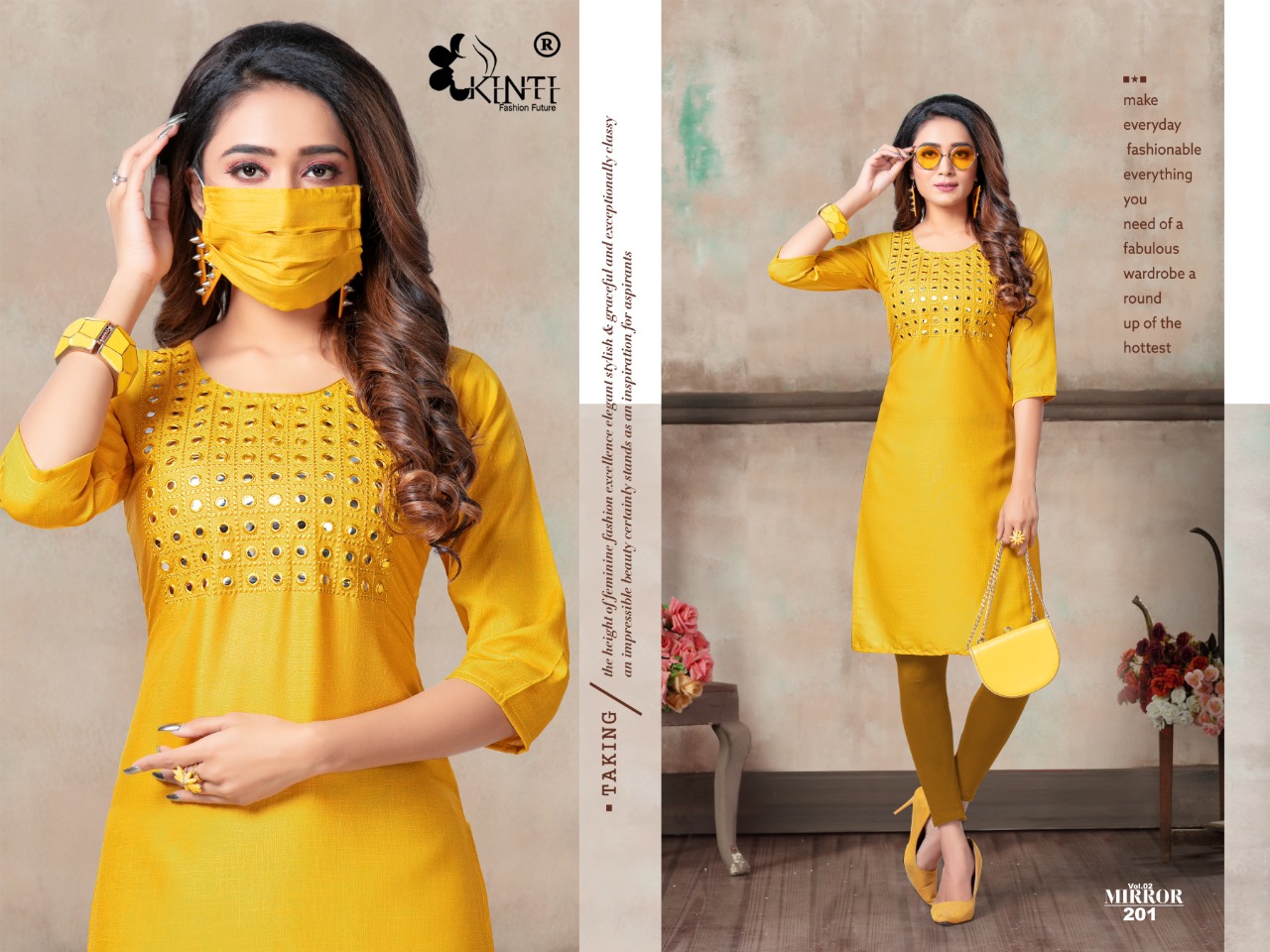 Kinti Presents  Mirror Vol 2 Casual Kurti Collection