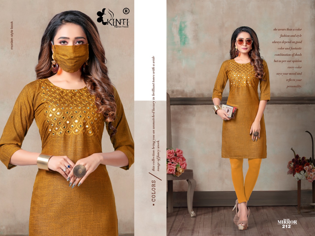 Kinti Presents  Mirror Vol 2 Casual Kurti Collection
