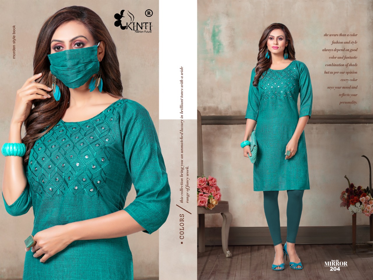 Kinti Presents  Mirror Vol 2 Casual Kurti Collection