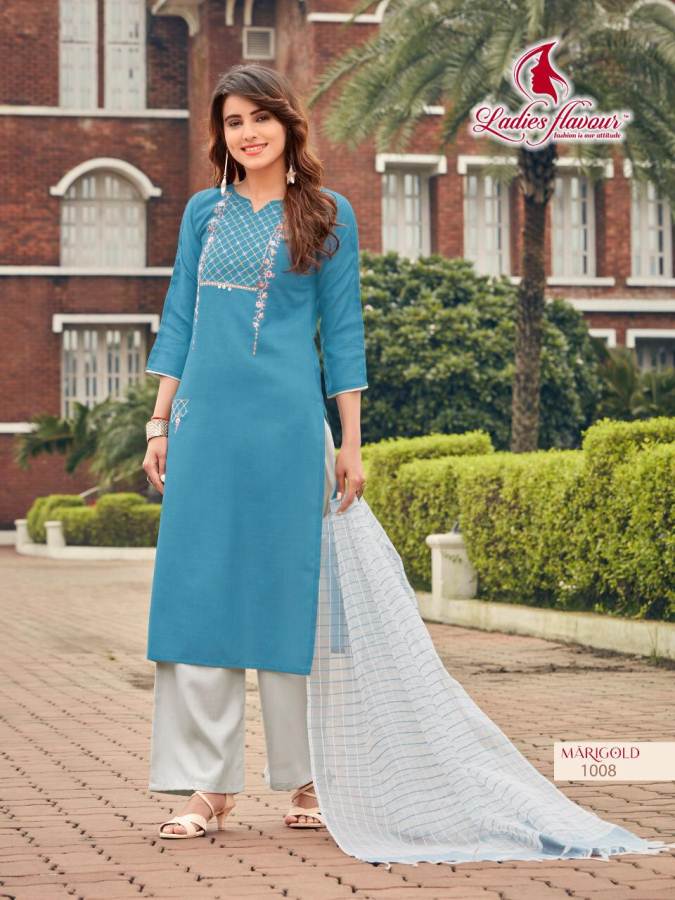 Ladies Flavour Presents  Marigold Designer Ready Made Collection