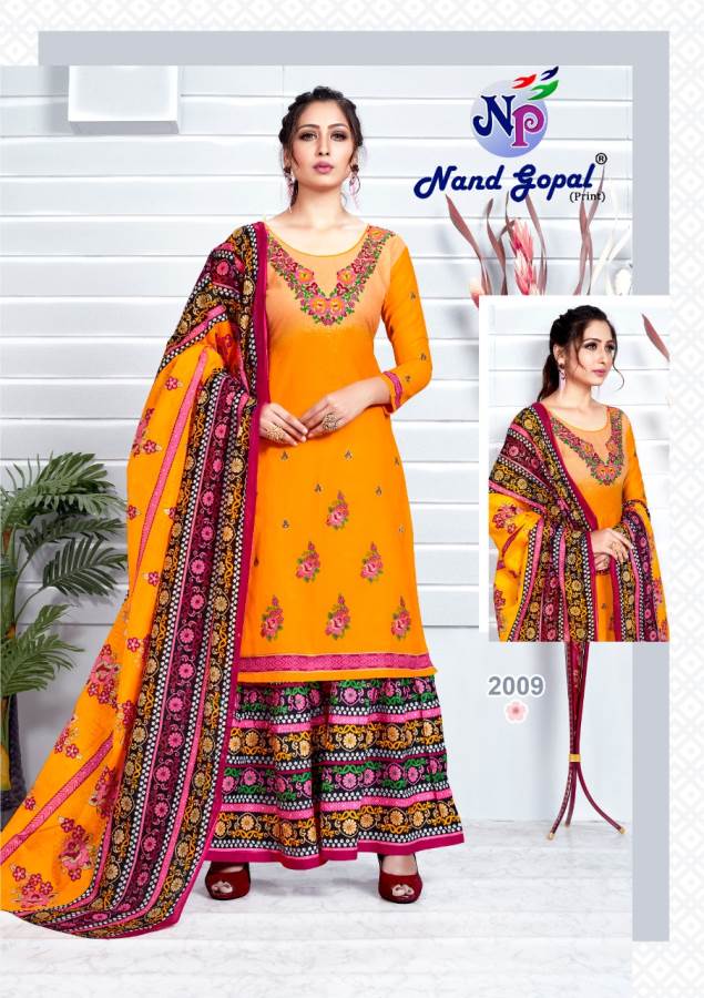 Nand Gopal Presents Madhubala Collection Of Pure Cotton Classy Printed Dress Materials