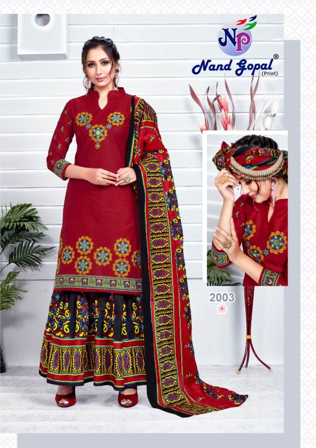 Nand Gopal Presents Madhubala Collection Of Pure Cotton Classy Printed Dress Materials