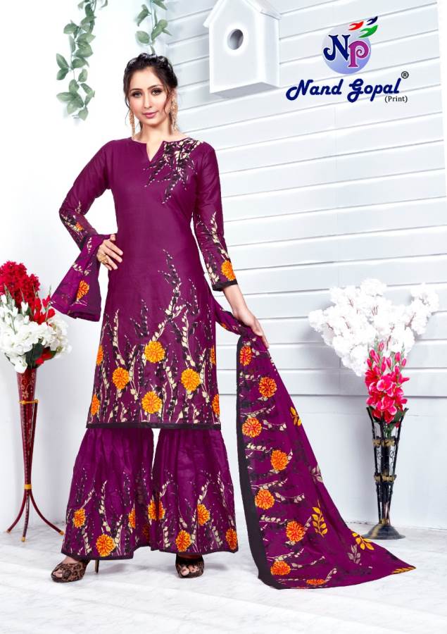 Nand Gopal Presents Madhubala Collection Of Pure Cotton Classy Printed Dress Materials