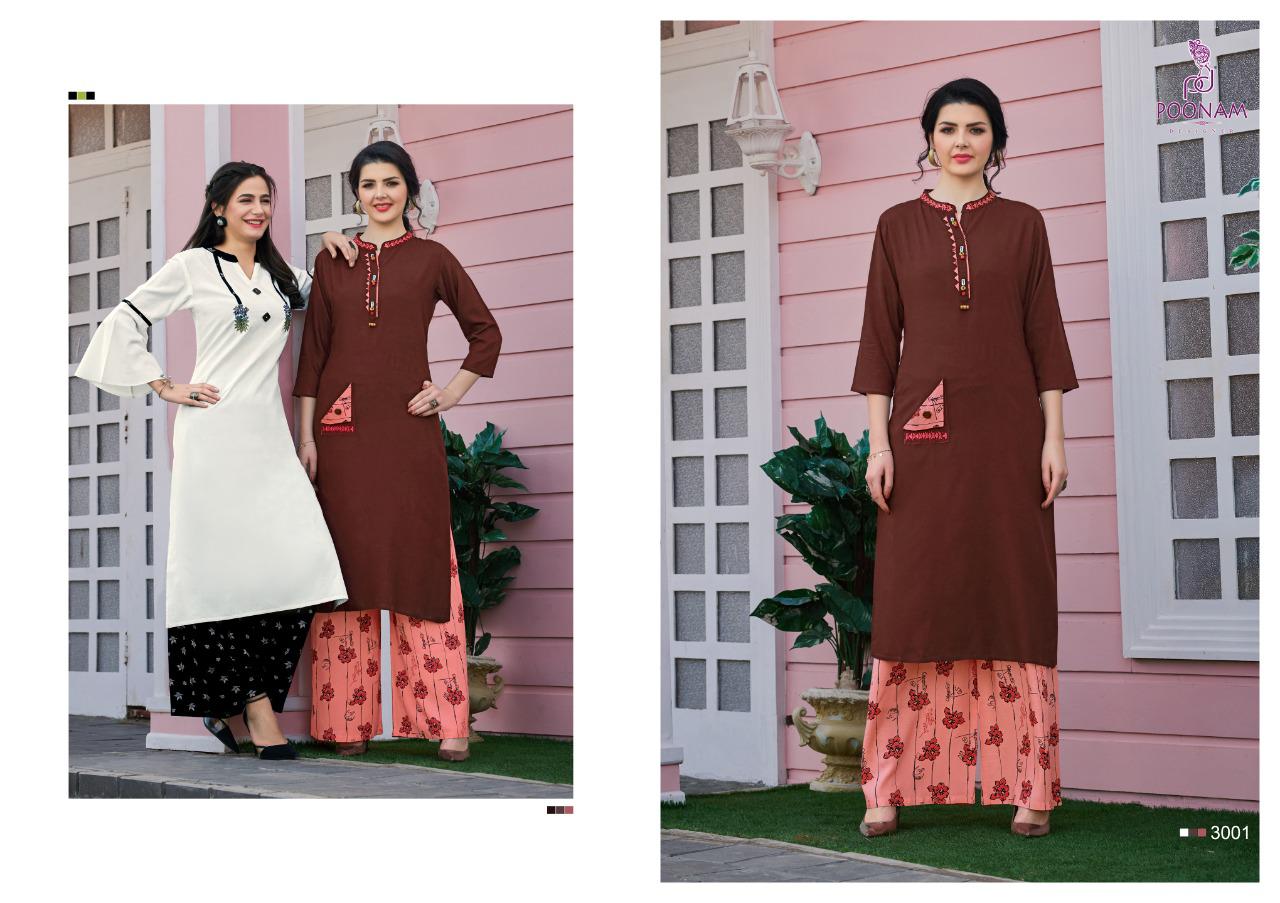 Poonam  Presents Silai  Casual Kurti With Bottom