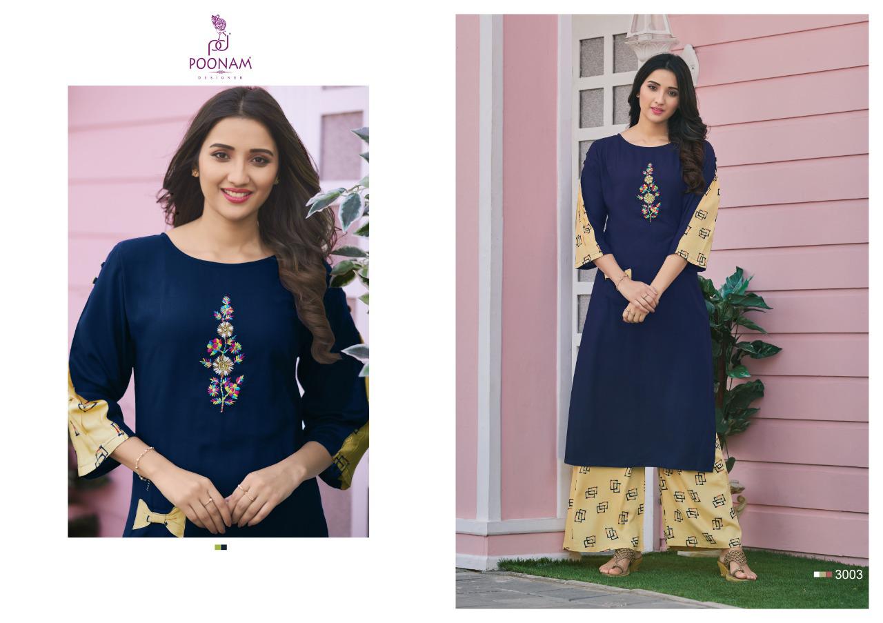 Poonam  Presents Silai  Casual Kurti With Bottom