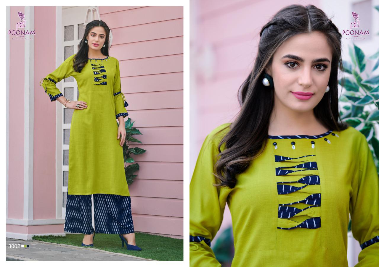 Poonam  Presents Silai  Casual Kurti With Bottom