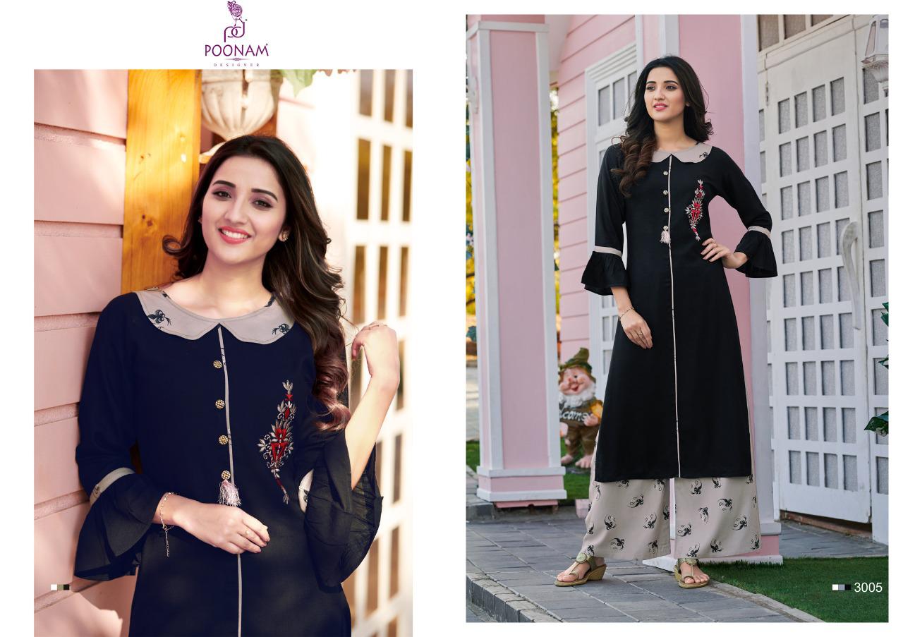 Poonam  Presents Silai  Casual Kurti With Bottom