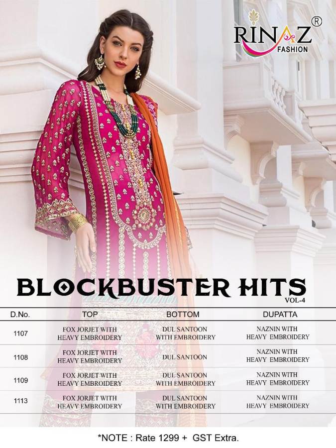 Rinaz Presents  Blockbuster Hits Vol 4  Pakistani Suits