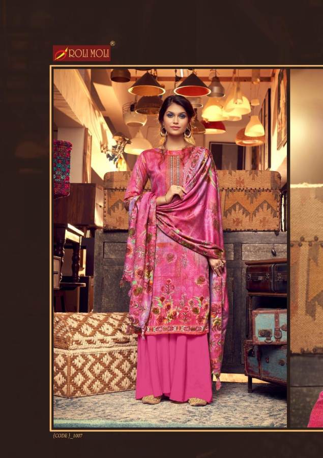 Roli Moli Presents  Silky  Vol 8  Designer Dress Material