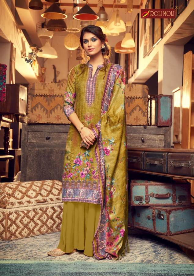 Roli Moli Presents  Silky  Vol 8  Designer Dress Material